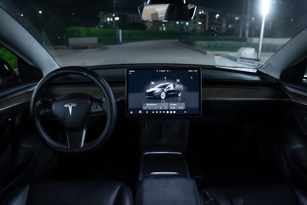 Tesla Model 3 center touchscreen